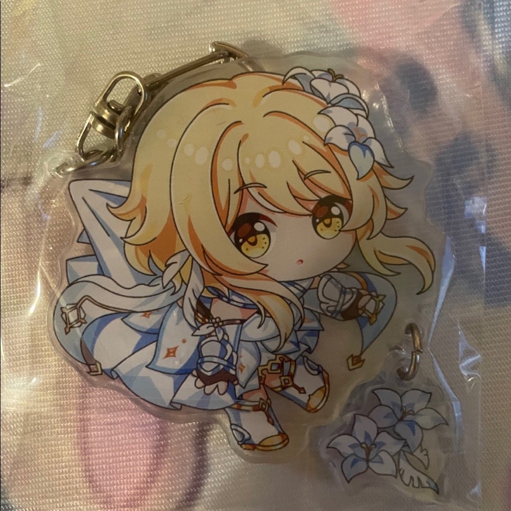 Genshin Impact Lumine keycharm keychain